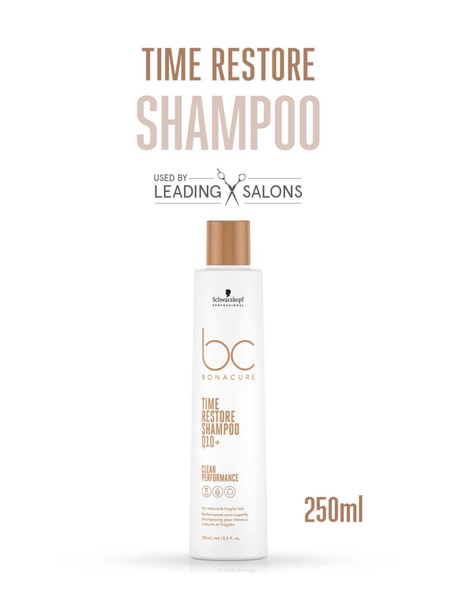 Schwarzkopf Professional Bonacure Time Restore Shampoo with Q10+ - 250 ml