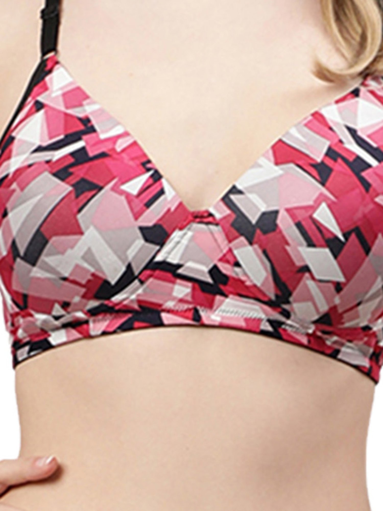 Cukoo Multicolor Printed Full Coverage Non-Wired Bra - Pack of 2
