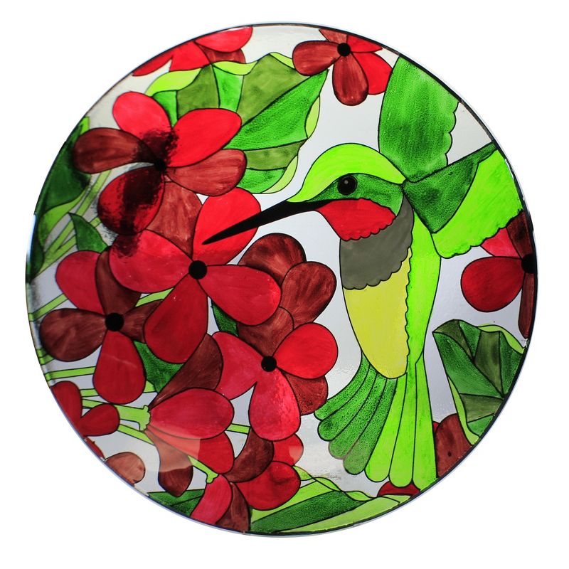 Home & Garden 19.0" Hummingbird Bird Bath W/Stand Statement Piece Evergreen Enterprises Inc  -  Bird Baths
