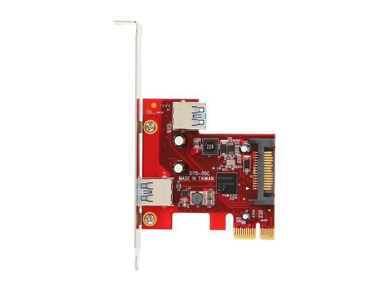 StarTech.com 2 Port PCI Express PCIe SuperSpeed USB 3.0 Controller Card w/ SATA Power Model PEXUSB3S23