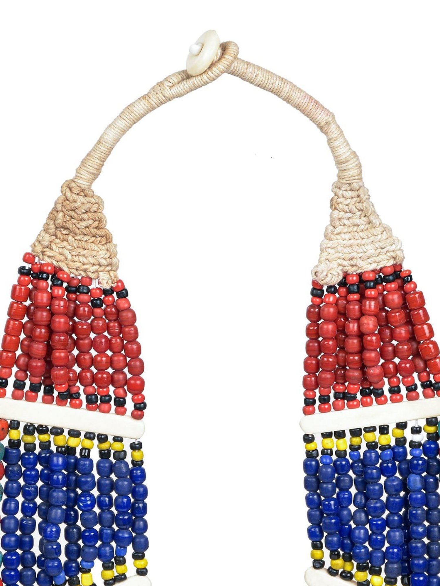 Imli Street Multicolor Vintage Naga Beaded Tribal Necklace
