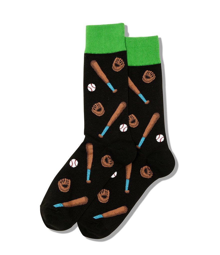 Hot Sox Novelty Baseball Crew Socks