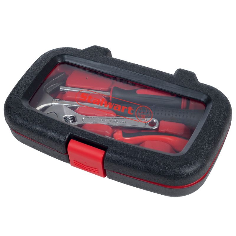 Stalwart 15pc Household Hand Tools Set Red