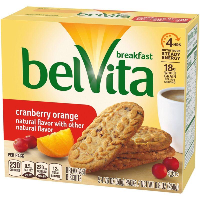 belVita Cranberry Orange Breakfast Biscuits - 5 Packs