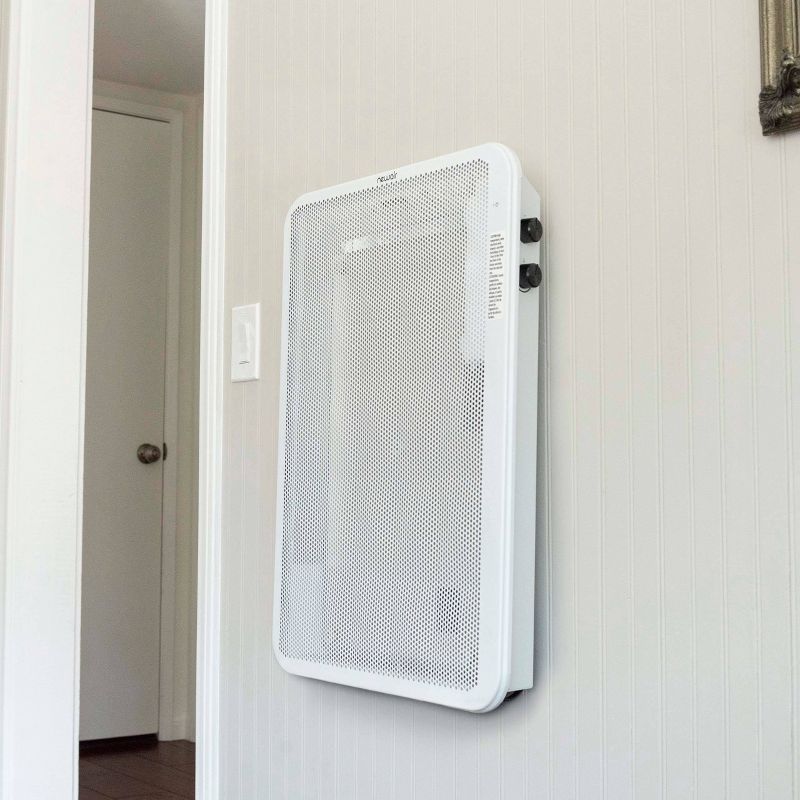 NewAir Diamond Heat 2-in-1 Portable Wall Mounted Mica Panel Heater White