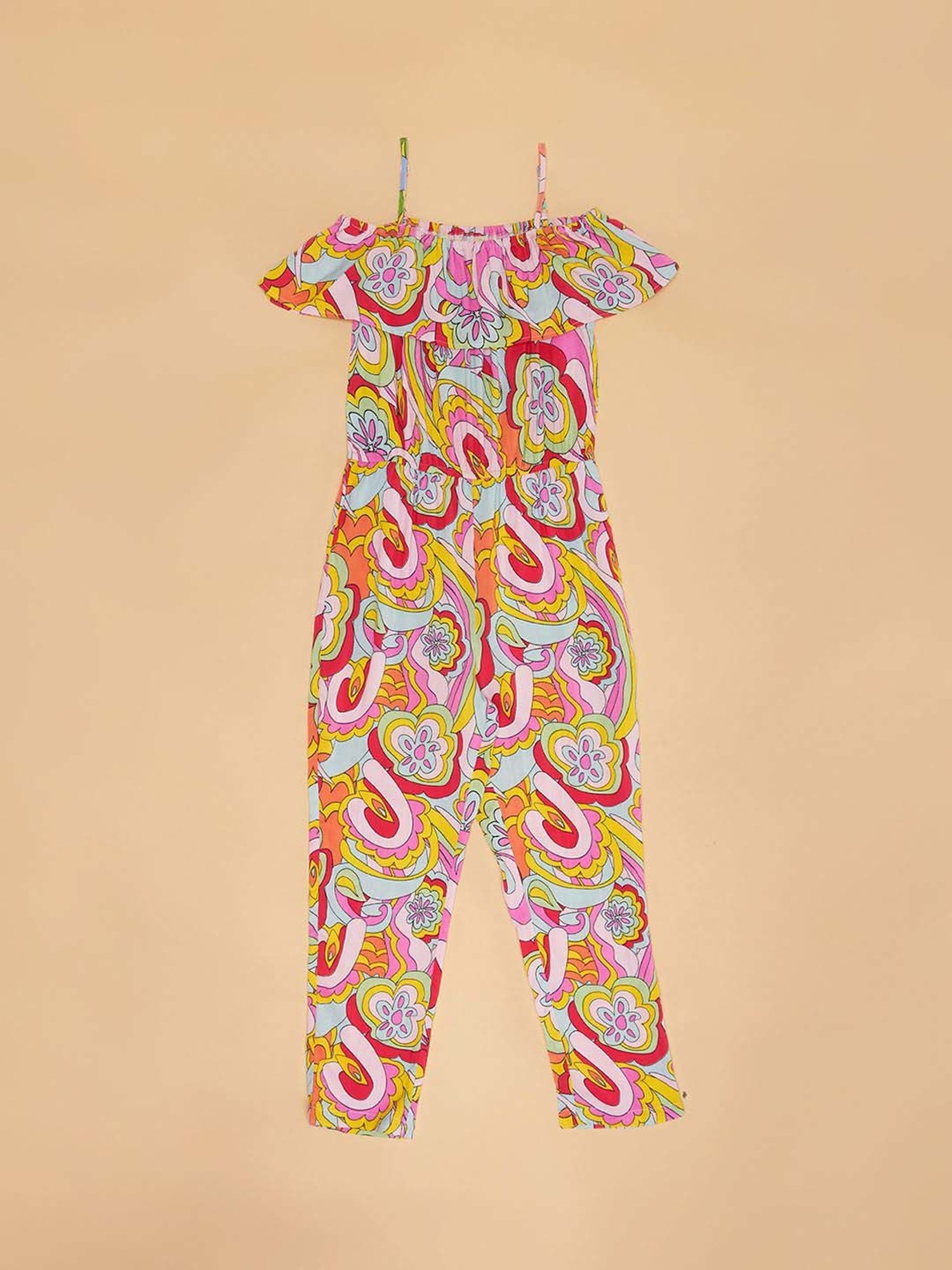 YU by Pantaloons Kids Multicolor Printed Jumpsuit