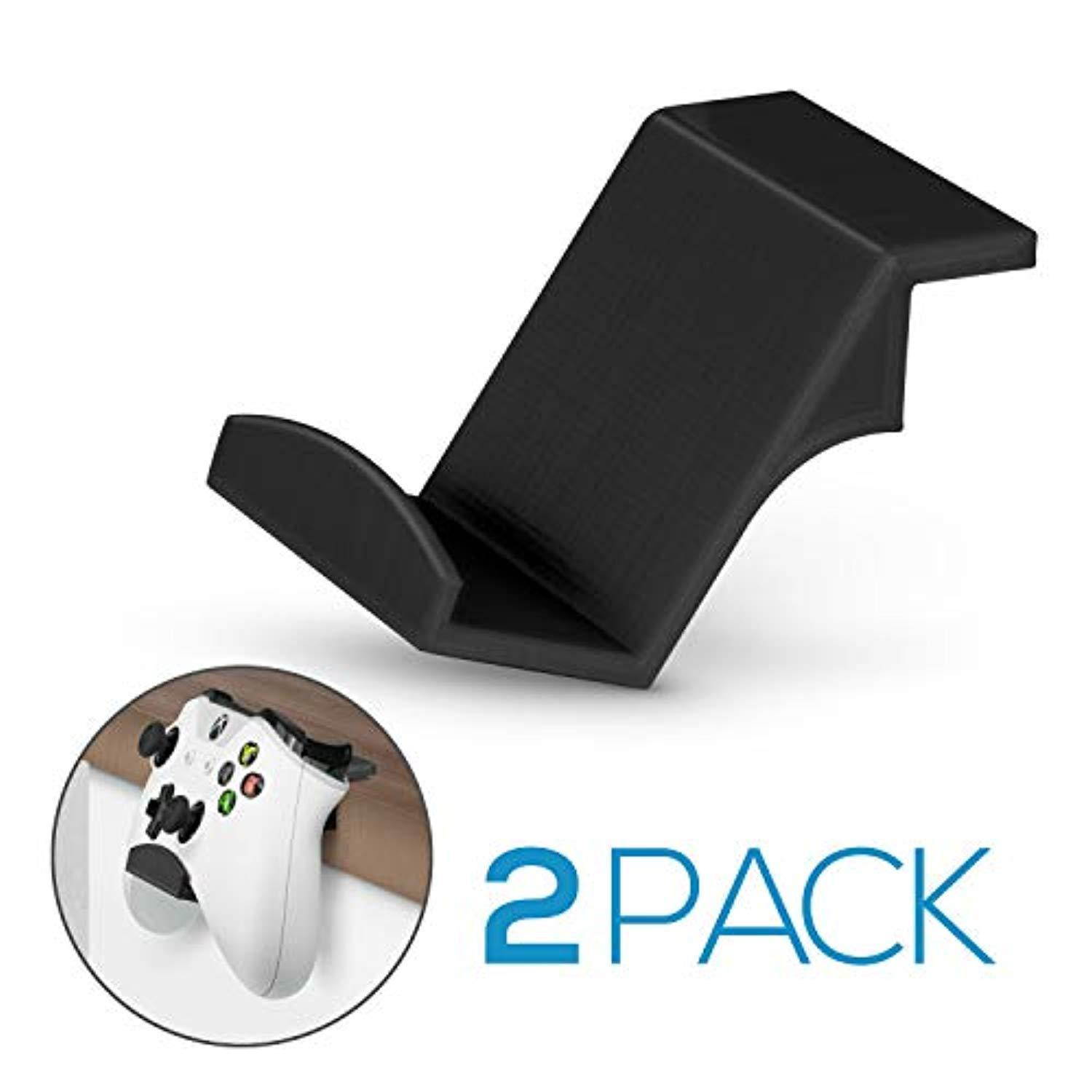 game controller desktop stand holder (2 pack) for xbox one 360 switch ps4 steam pc nintendo, universal gamepad accessories - no