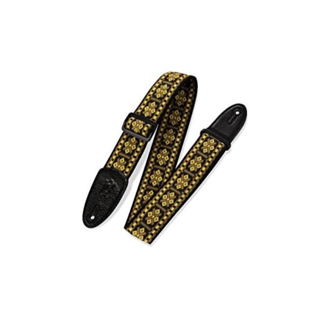levy's leathers 2" 60's hootenanny jacquard weave guitar strap with polypropylene backing m8ht17