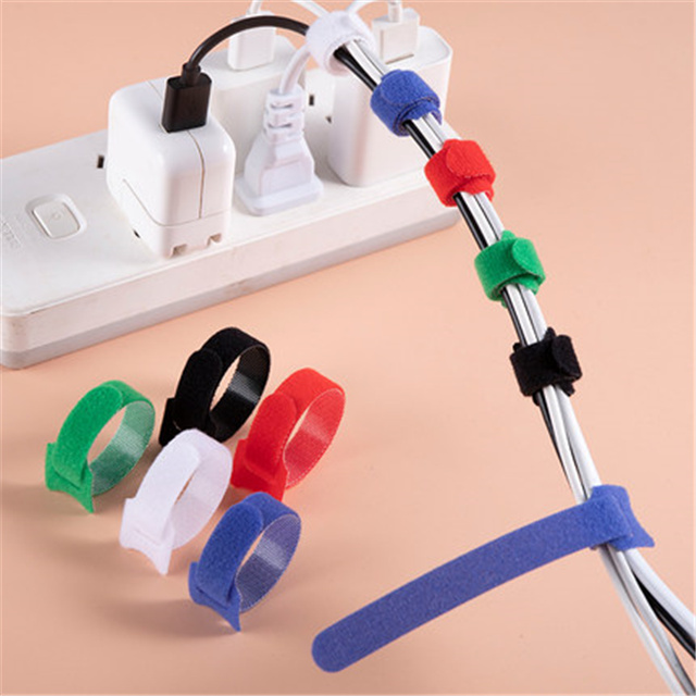 50 self adhesive Velcro tape, data cable binding, earphone wire management, Winder storage tape