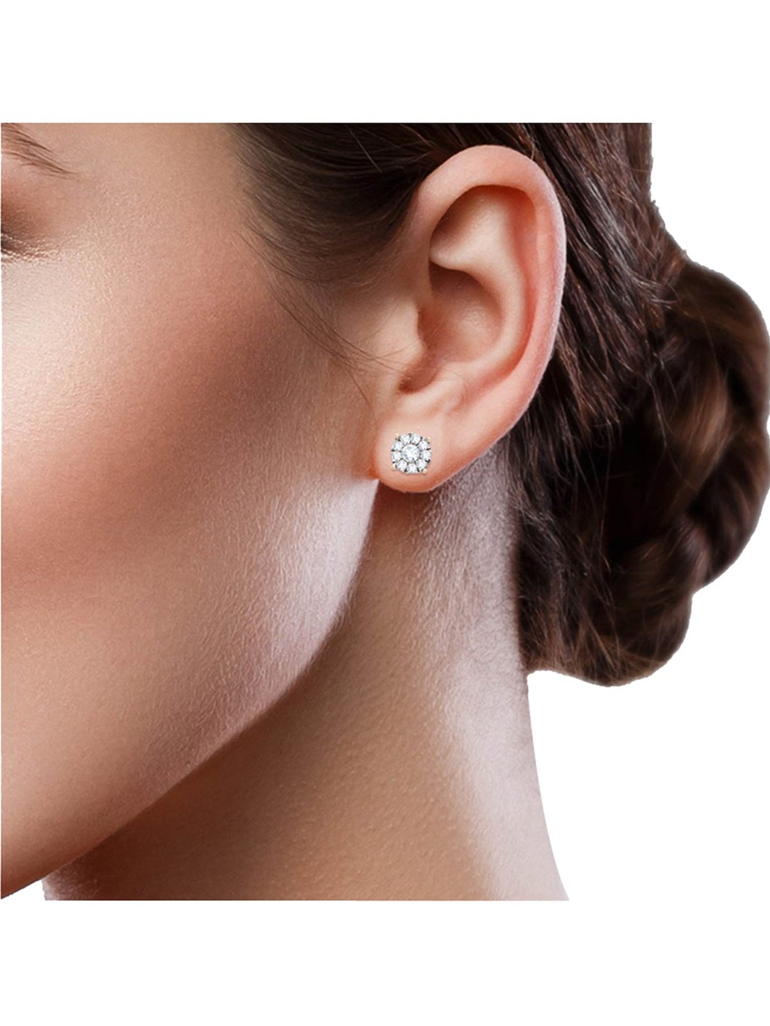 Waman Hari Pethe Jewellers 18k Gold & Diamond Earrings for Women