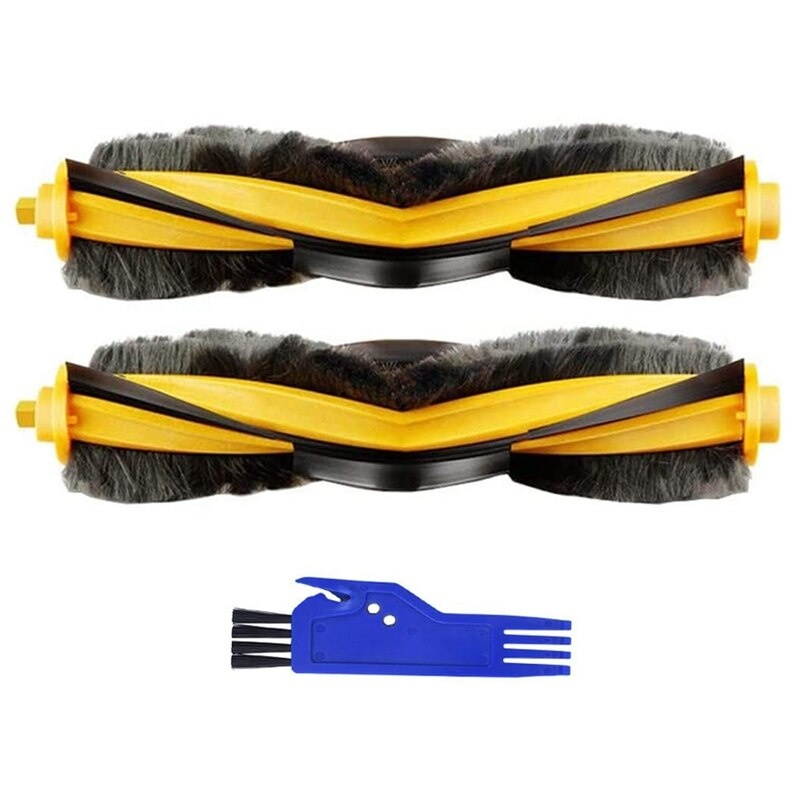 2 Pcsk Replacement Vacuum Cleaner Roller Brush for Ecovacs 950 Ozmo, Ozmo 920, Ozmo T5, Ozmo T8 with Brush