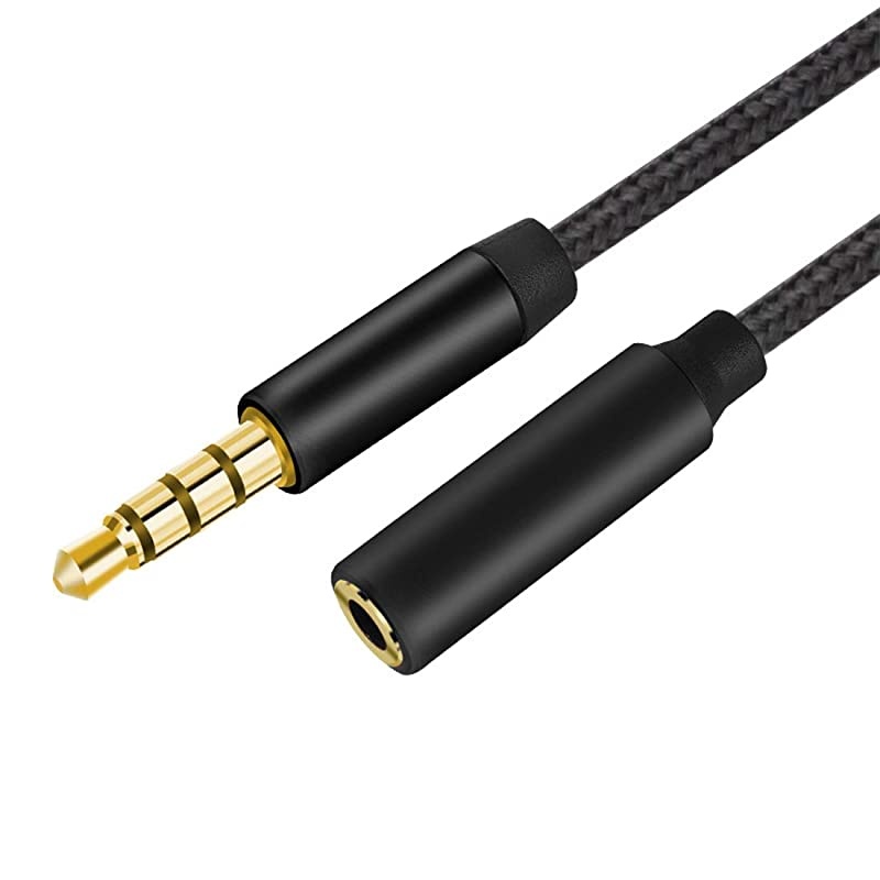 35mm Male to Female Stereo Audio Extension Adapter Cable 1M