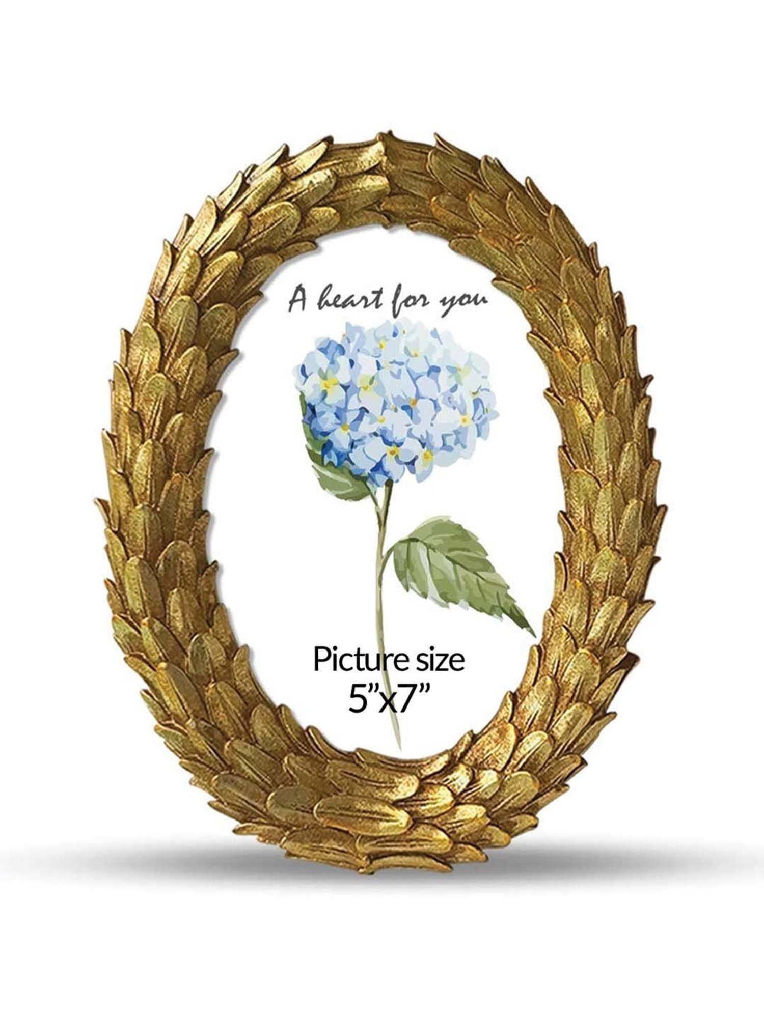 Art Street Gold Mdf Round Shape Table Photoframe