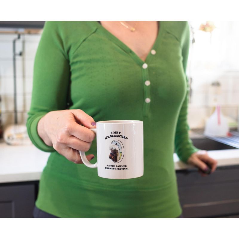 Surreal Entertainment Parks and Recreation "I Met Li'l Sebastian" Ceramic Mug | Holds 11 Ounces