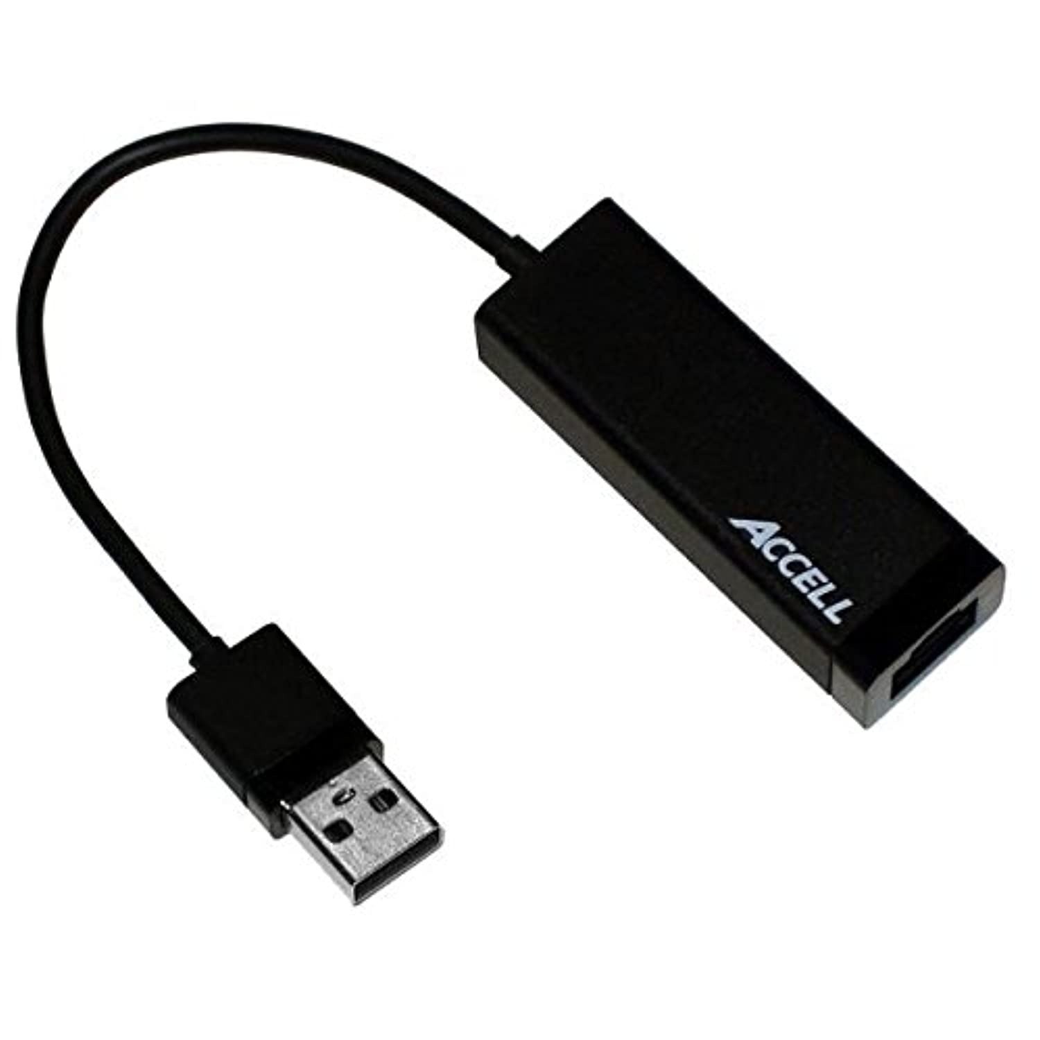 Accell J141B-005B-2 USB 3.0 to Gigabit Ethernet Adapter-1000Mbit/S, Compatible with Windows and Mac OS