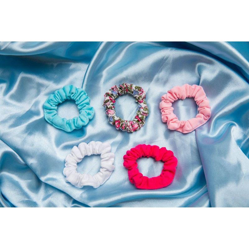 scunci Kids Mini Scrunchies - Floral Print - 5pk