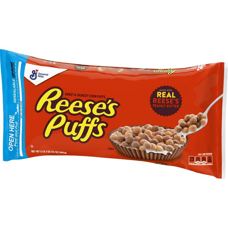 Reese's Puffs Breakfast Cereal Bag - 35oz - General Mills