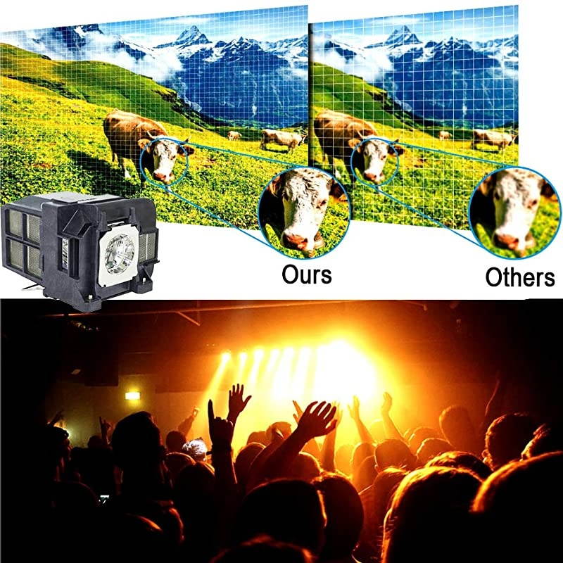 V13H010L77 Replacement Projector Lamp for Epson Elplp77 4550 4650 1975W 4750W 4770W G5910 HC 1440 PC 1985 EB1970W 1980WU 1985WU 4855WU 4950WU 4955WU lamp with housing