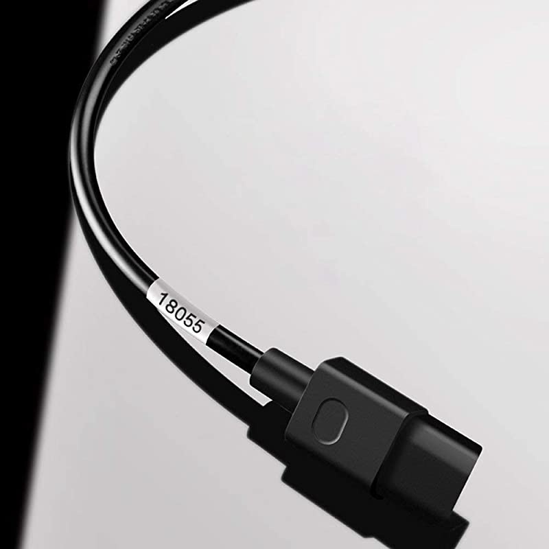 Compatible Industrial Heat Shrink Labels Replacement for DYMO 18055 12quot Tube for DYMO Rhino 5200 4200 5000 6000 Label Maker Black on White 12 x 49 12mm x 15m