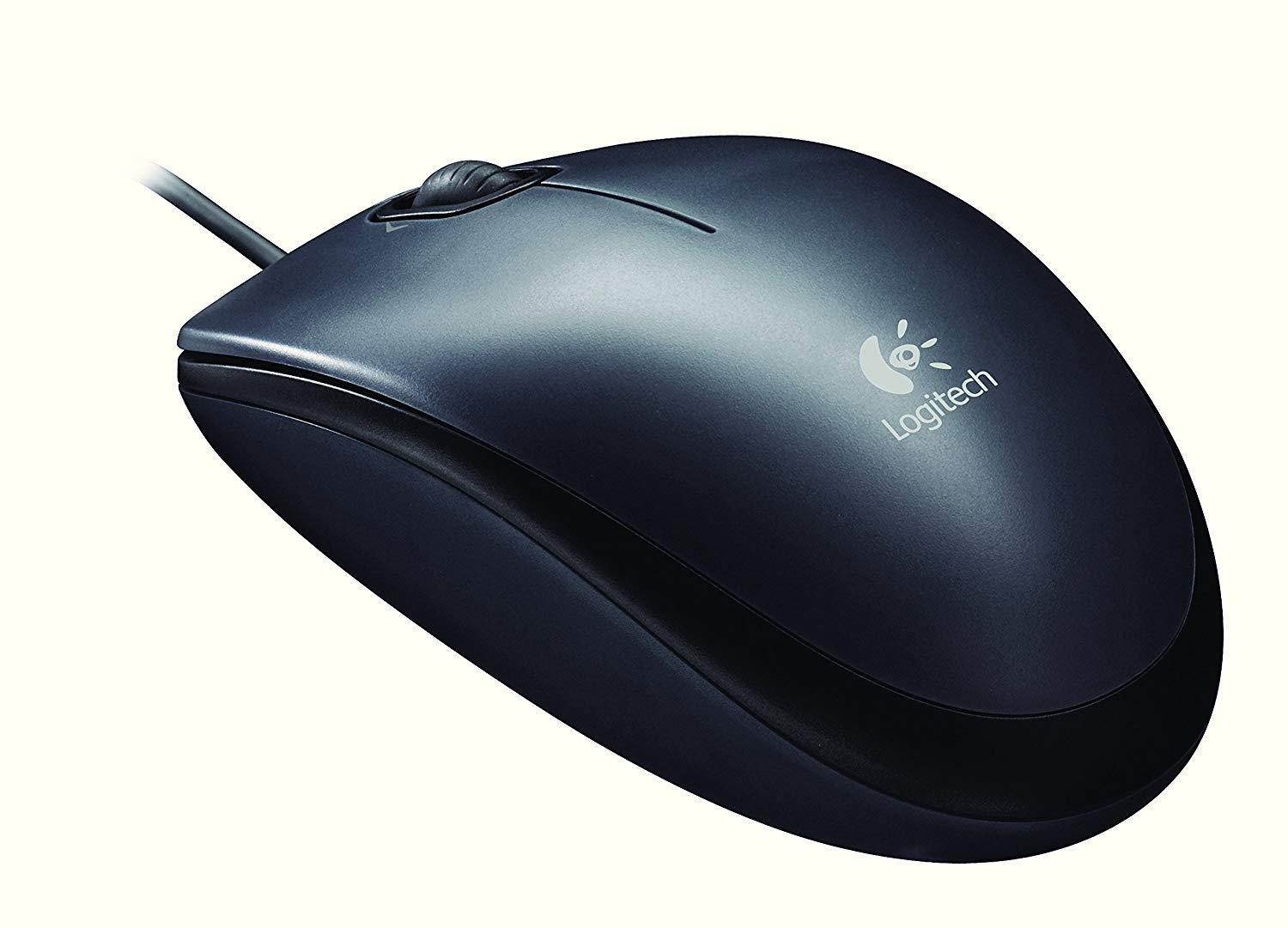 Logitech Wired Mouse M90 Black USB