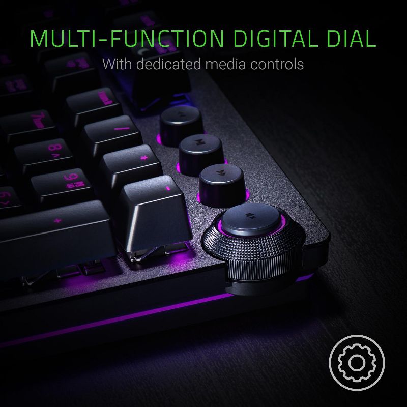 Razer Huntsman Elite Gaming Keyboard with Wrist Rest - Opto-Mechanical Switches