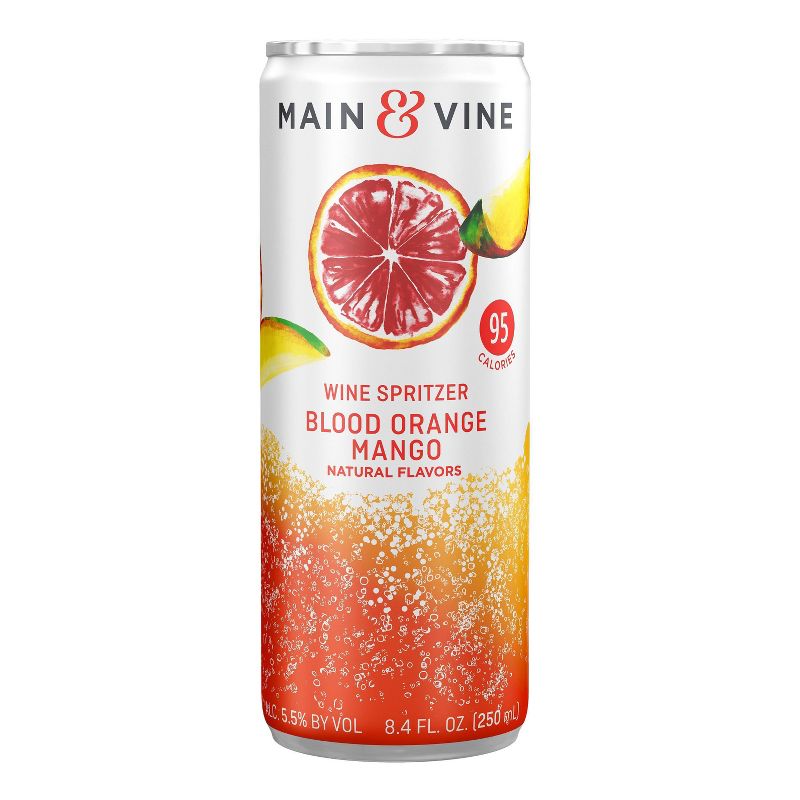 Main & Vine Blood Orange & Mango Wine Spritzer - 4pk/8.4 fl oz Cans