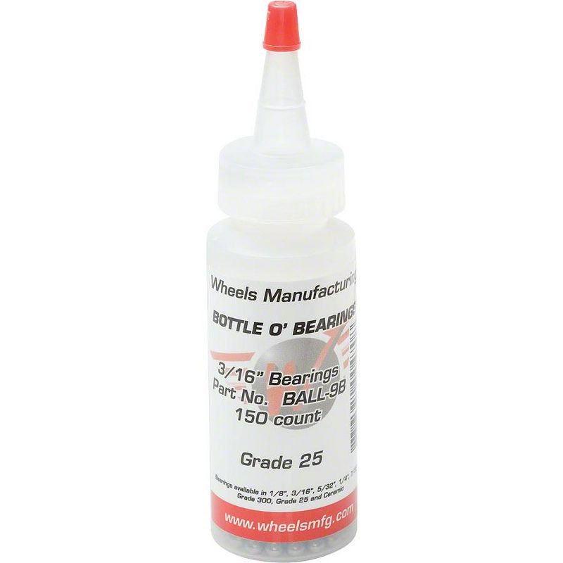 Wheels Manufacturing Loose Ball Bearing: Grade 25 3/16" Bottle of 150