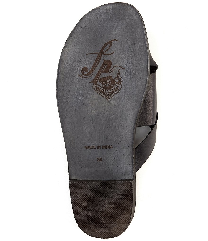 Free People Del Mar Woven Leather Slide Sandals