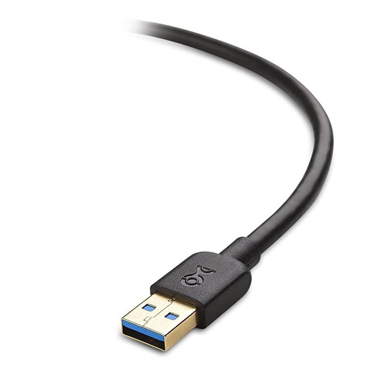SuperSpeed USB 30 Type A to B in Black 10 Feet