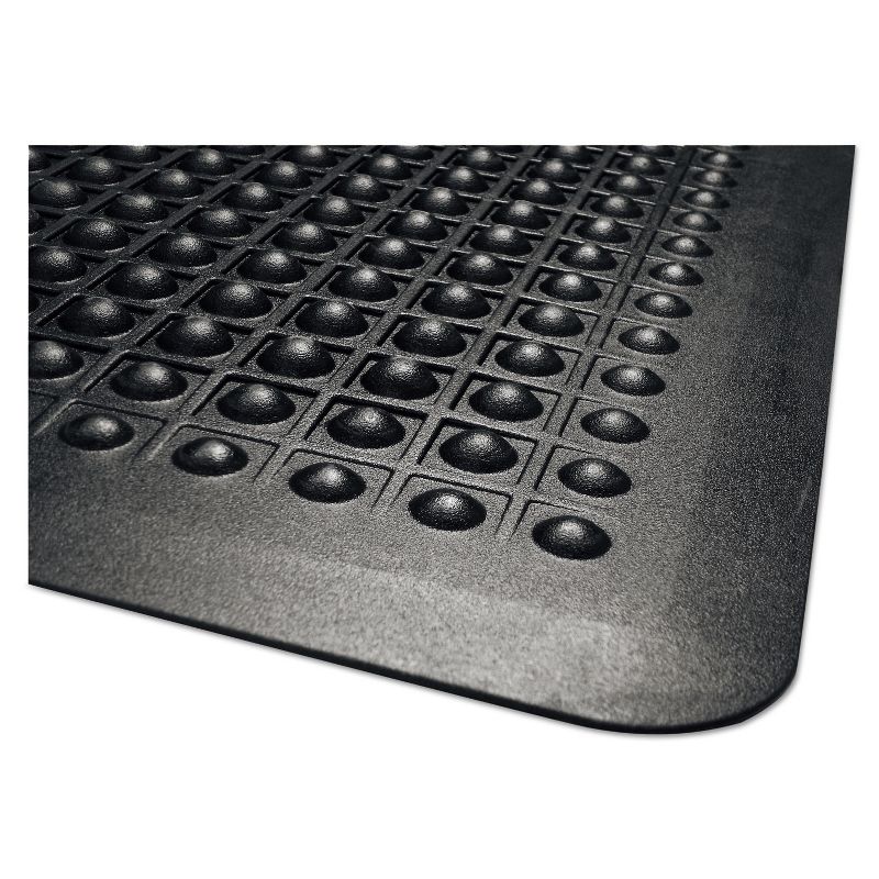 3'x5' Rectangle Solid Floor Mat Black - Guardian