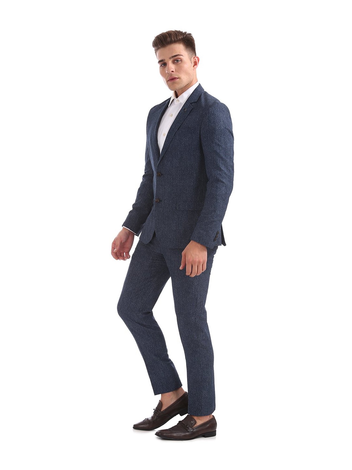 Arrow New York Navy Slim Fit Two Piece Suit