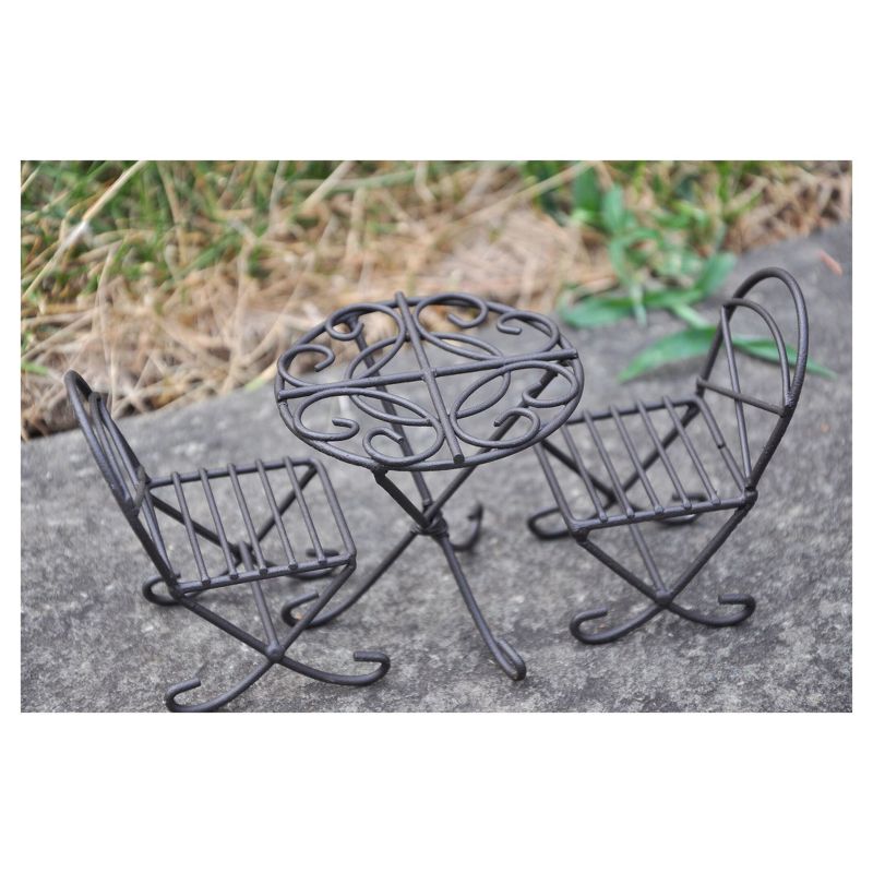 12" Polyester - Lawn Decor Set - Brown - MiniGarden