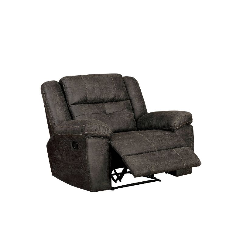 Herrick Tufted Recliner Chair Dark Brown - miBasics