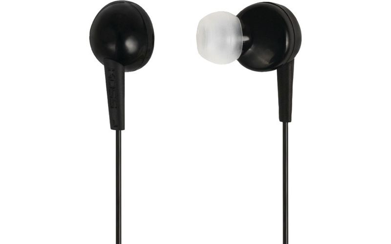 Koss 187204 KEB6i In-Ear Headphones - Black - Stereo - Wired - Earbud - Binaural - In-ear - Black