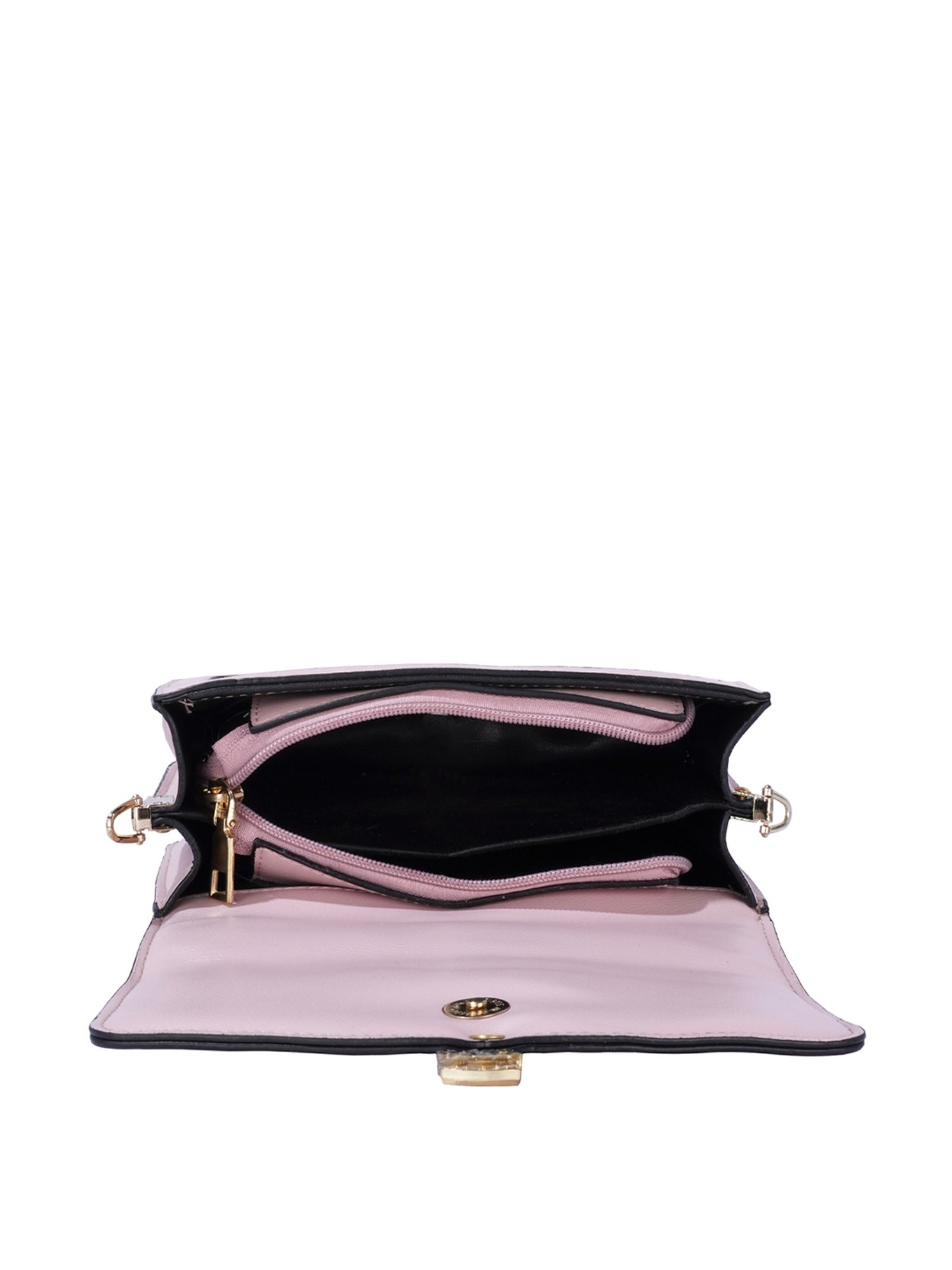 Luvoksi Pink Textured Medium Satchel Handbag