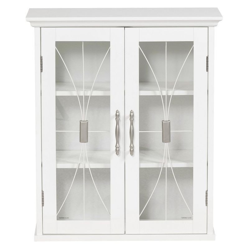 Symphony Wall Cabinet White - Elegant Home Fashions