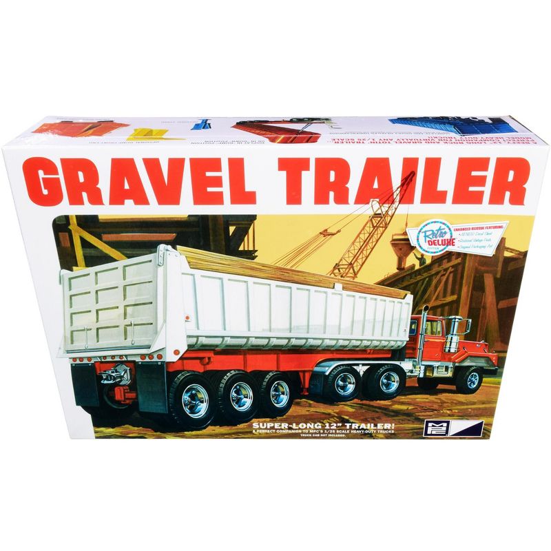 Skill 3 Model Kit Gravel Trailer 1/25 Scale Model by MPC
