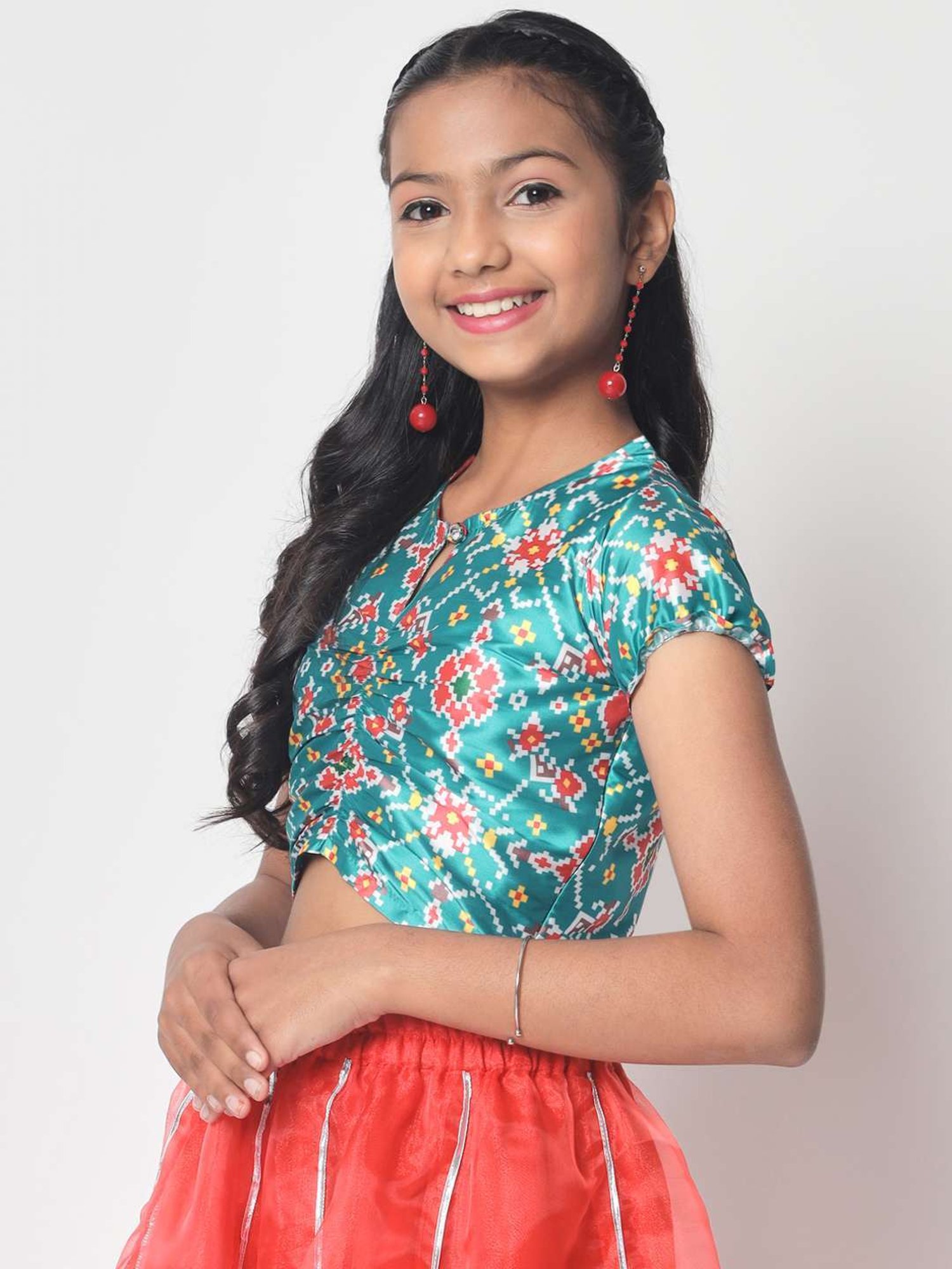 studiorasa Kids Blue Printed Top