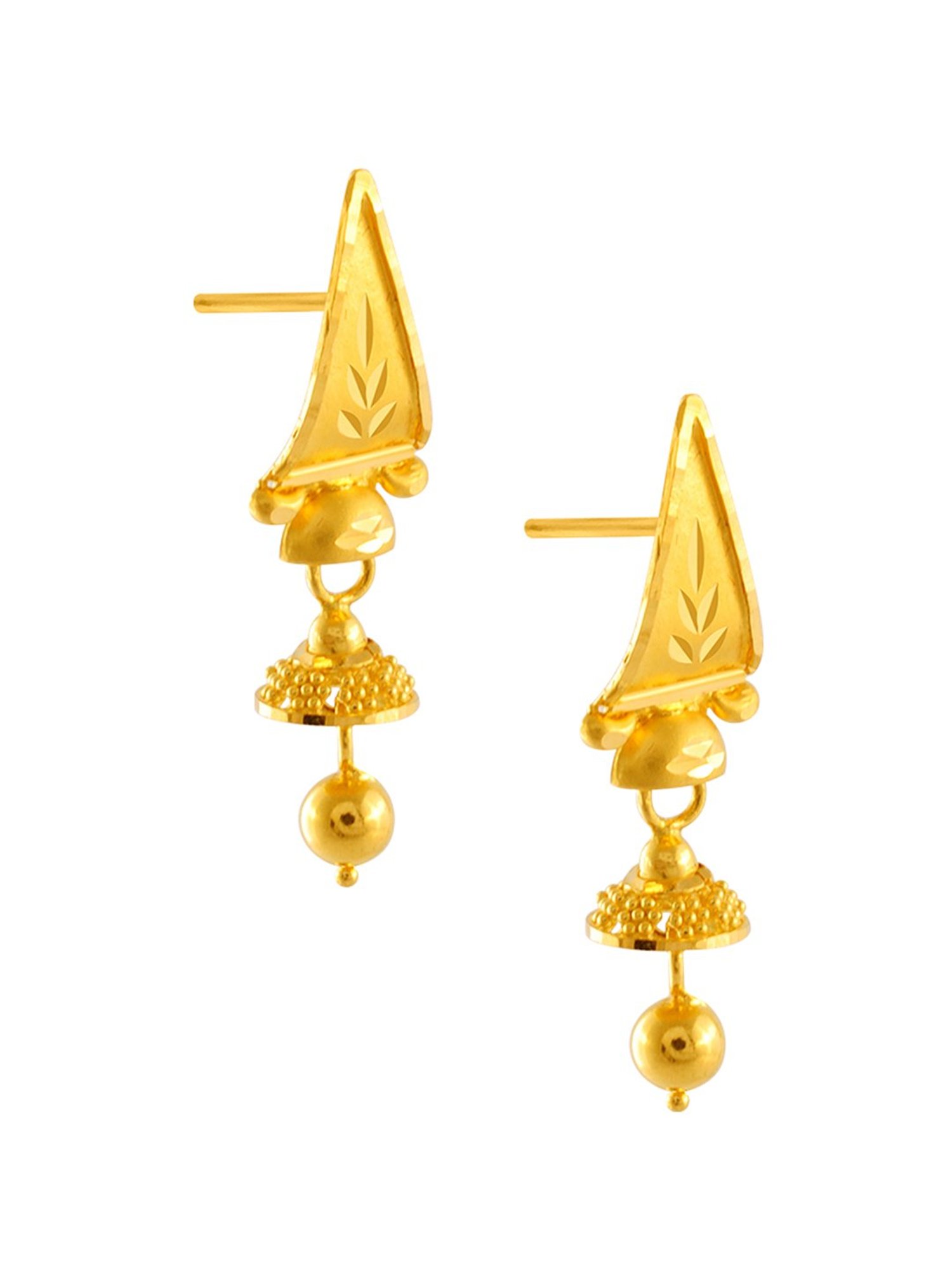 P.C. Chandra Jewellers 14 kt Gold Earrings