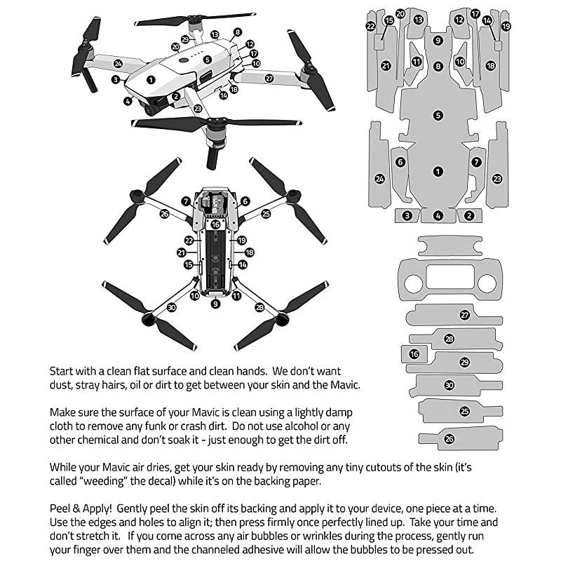 Storm Decal for Drone DJI Mavic Pro Kit - Includes Drone Skin, Controller Skin and 3 Battery Skins