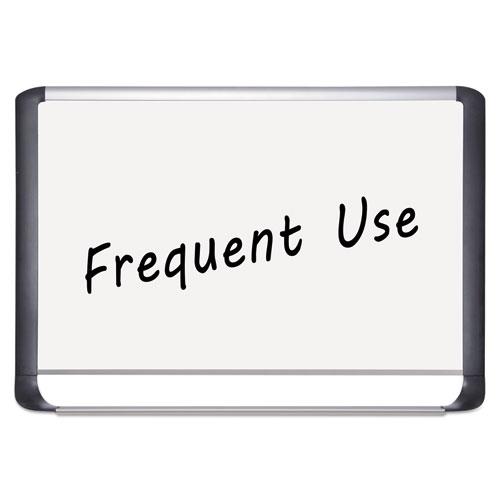 MasterVision BVCMVI050201 Lacquered steel magnetic dry erase board, 36 x 48, Silver/Black, 1 Each