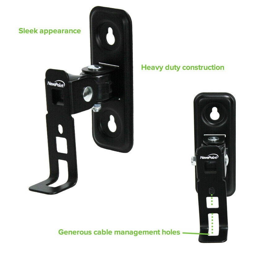 SONOS Speaker Mount SONOS PLAY:1 Speaker Wall Bracket Tilt and Swivel 7 Pack Blk