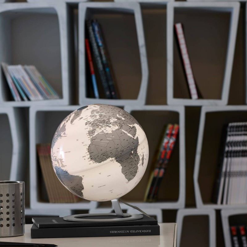 iGlobe Illuminated Designer Globe Light Chrome - Waypoint Geographic