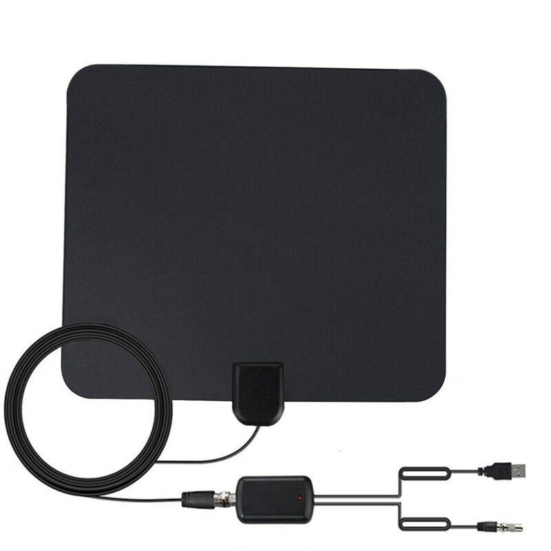 Antenna TV Digital HD 200 Mile Range Skywire TV Indoor 1080P 4K 16ft Coax Cables