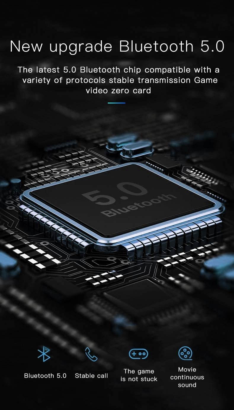 Amazing 7 LED Bluetooth Headphones with 8Hours Playtime Wireless Headsets Over Ear Hi-Fi Stereo Multi-Colored Breathing Led Built-in Mic Snug Fit Earphones for Game Video DJ (Grey Blue)