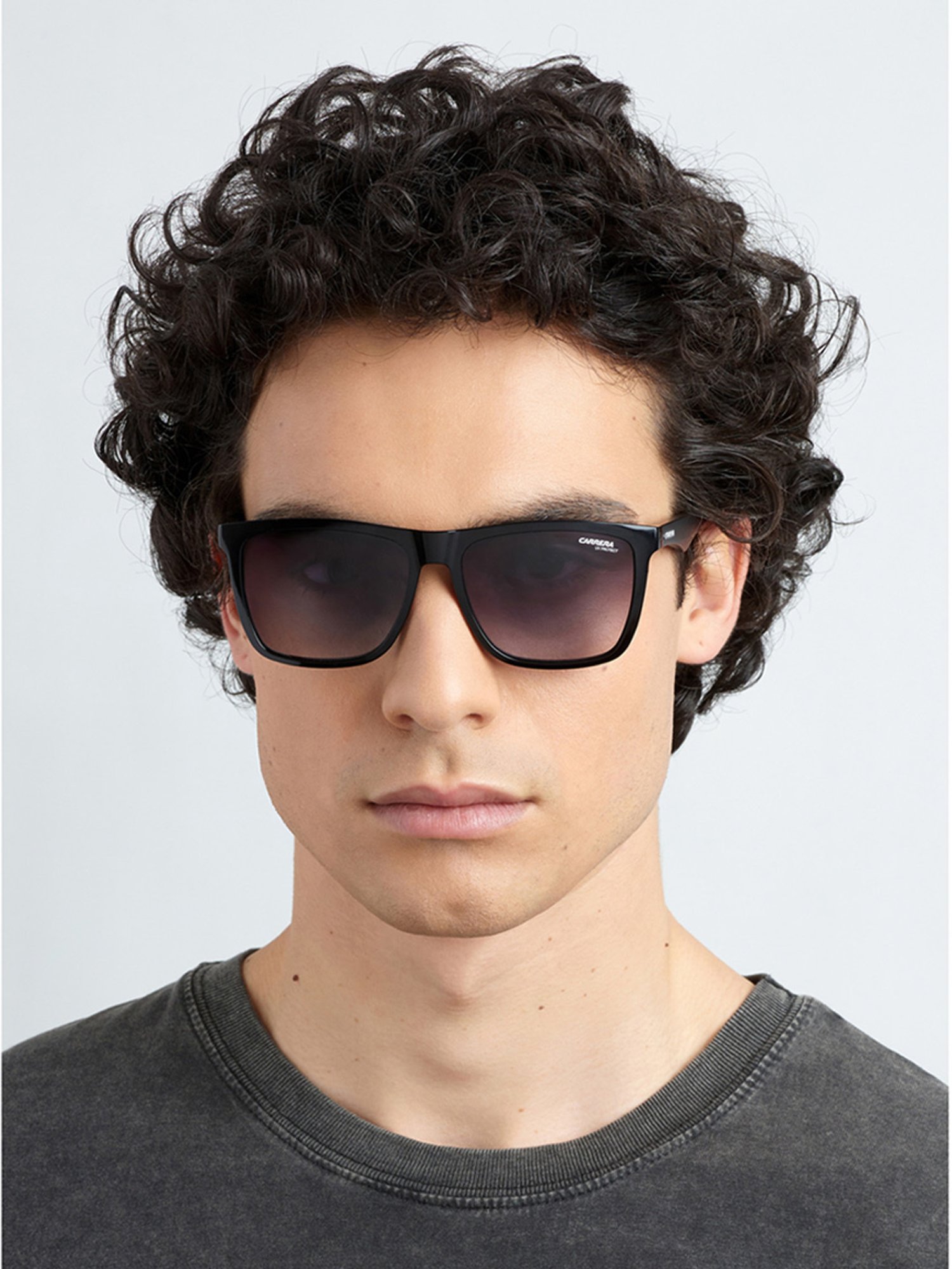 Carrera Grey Rectangular UV Protection Sunglasses for Men
