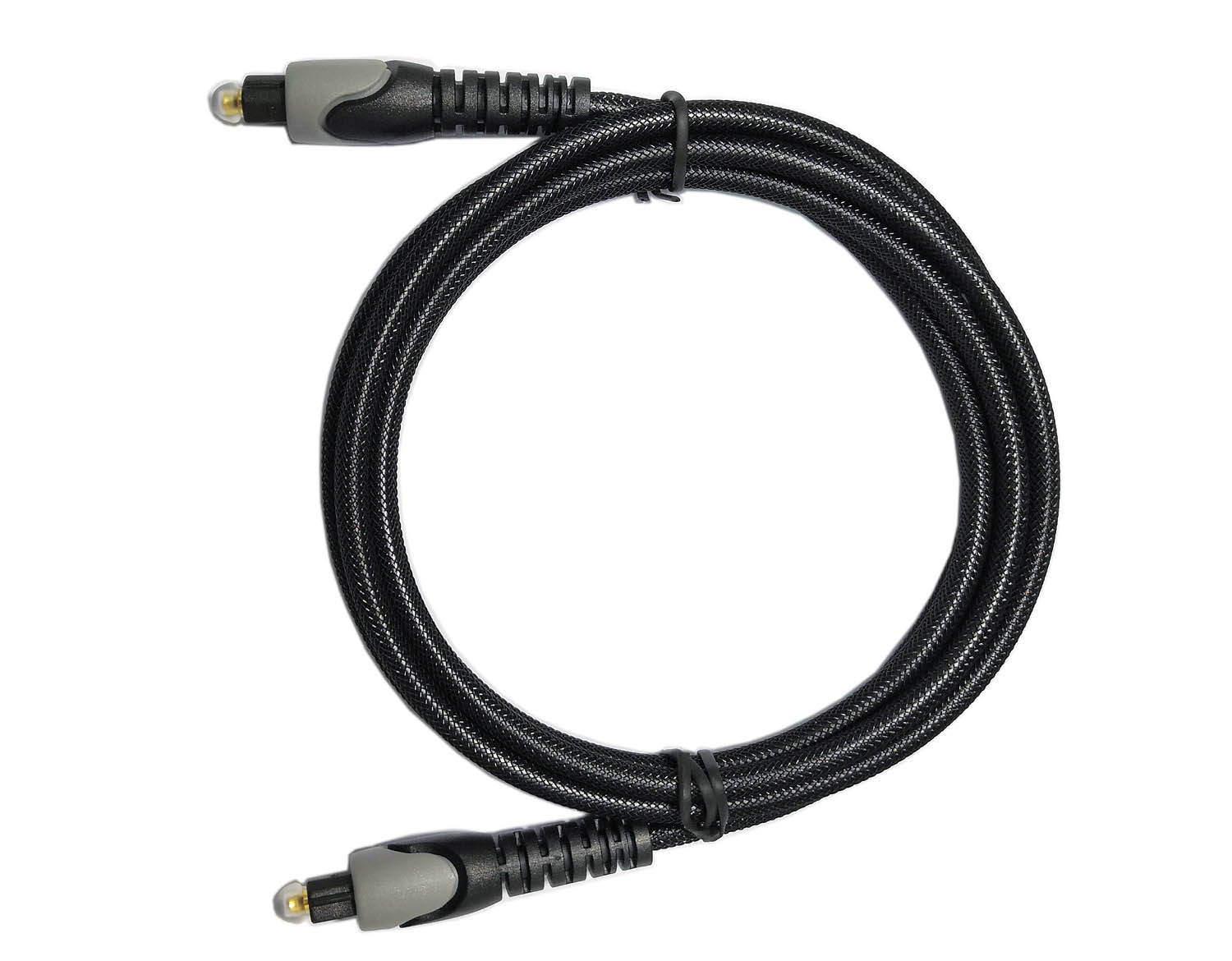 Easyday Optical Cable Digital Audio 1.5m - Flexible Nylon Braided Toslink Port Cable Optical Cable for Soundbar, Smart TV, PS4, X-Box, DVD/CD, Home Theater and More