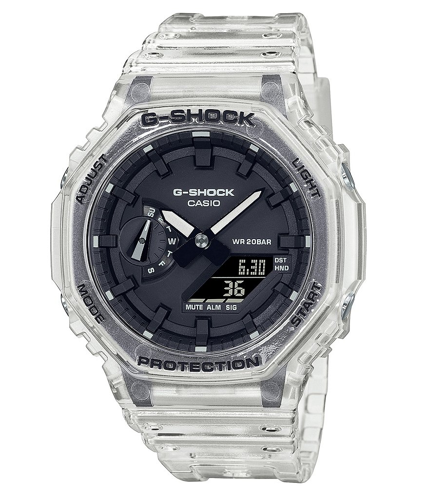 G-Shock Skelton Clear Ana Digi Resin Shock Resistant Watch