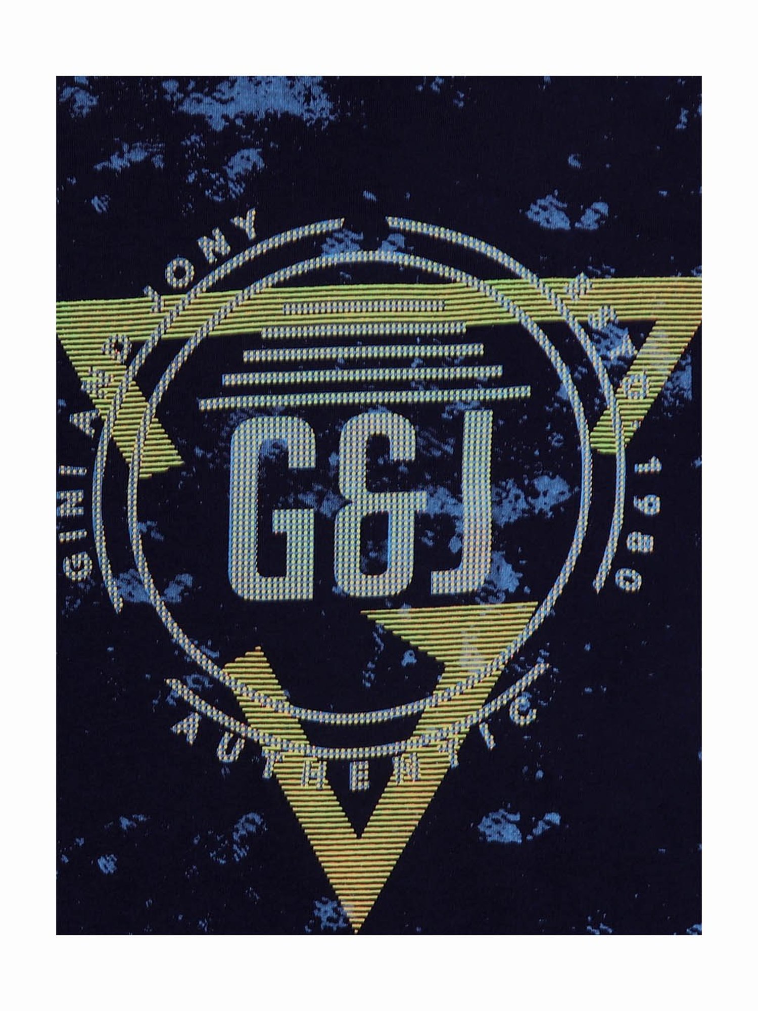 Gini & Jony Kids Navy Printed T-Shirt