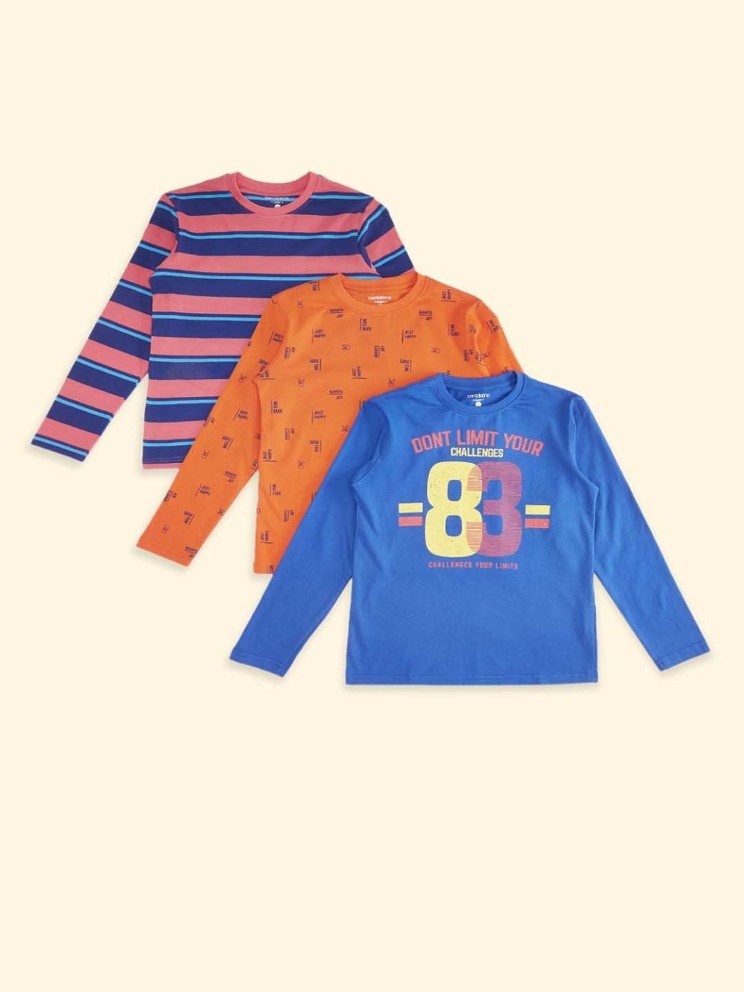 Pantaloons Baby Kids Multicolor Cotton Printed Full Sleeves T-Shirt